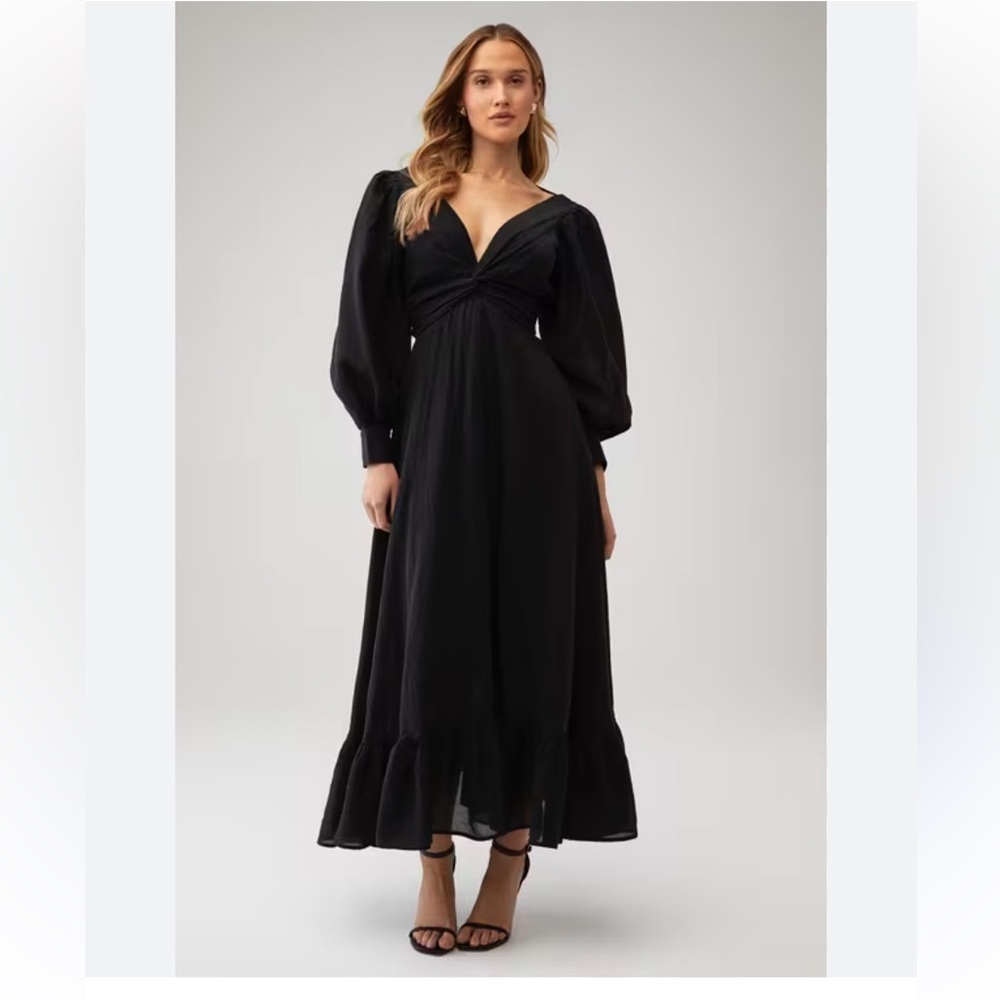 Sabina Musayev Daphna Black Midi Dress XS - Picture 6 of 11